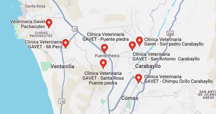 Sedes de Gavet en Google Maps